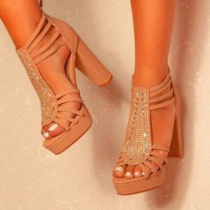 Gem Platform Chunky Heels